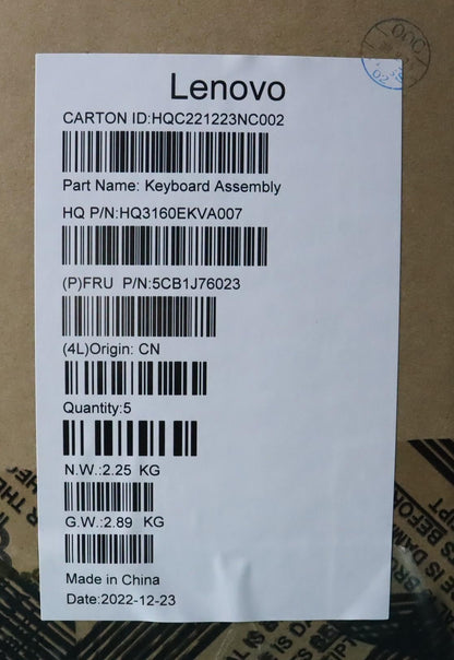 Lenovo Yoga 6 14IAP8 Palmrest Cover Touchpad Keyboard Czech Slovakian 5CB1J76023