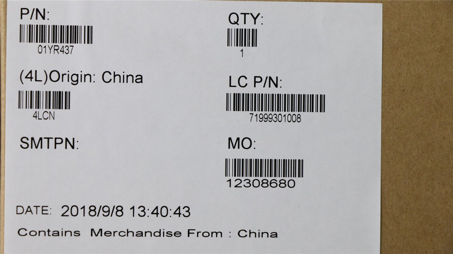 Lenovo MECH_ASM ASM_Case_Rear_Cover_WQHD_IR_SV 01YR437