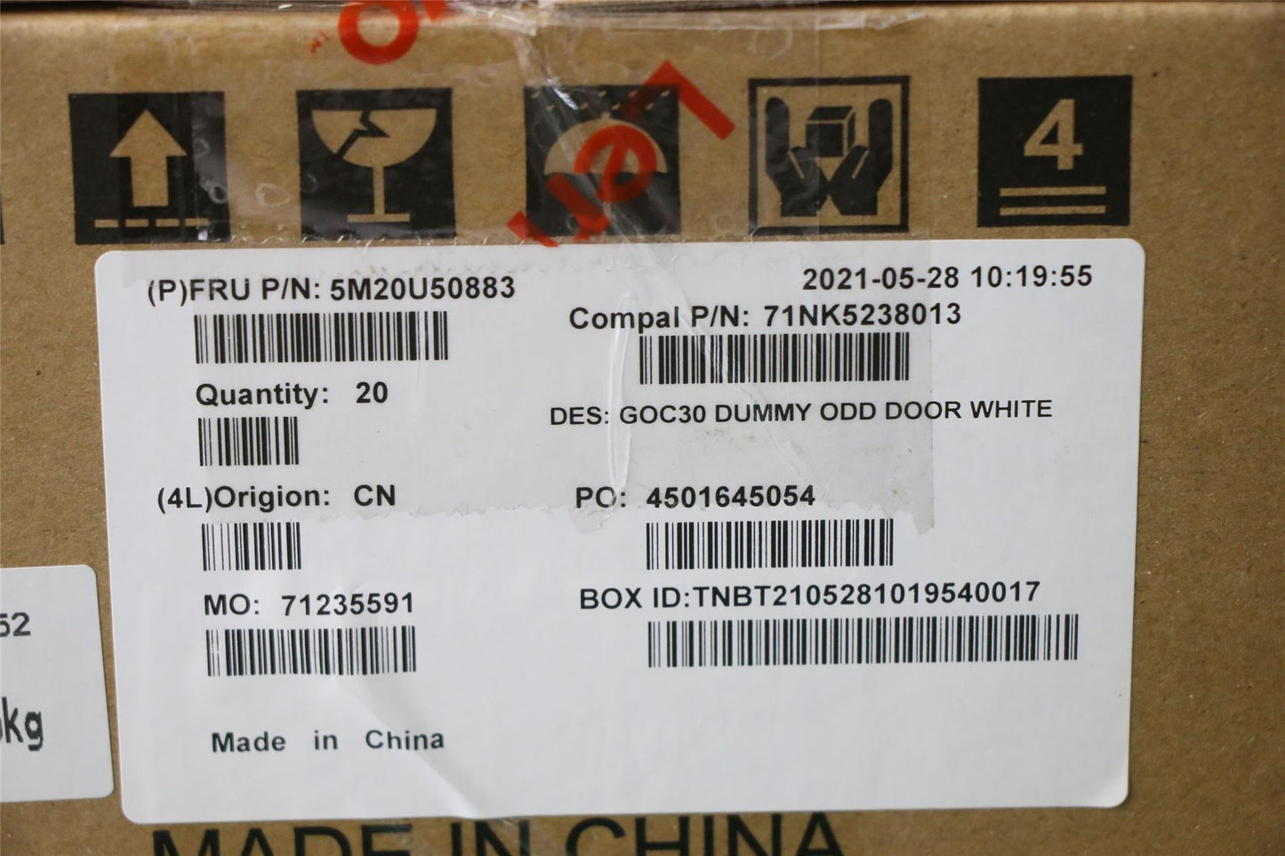 Lenovo MECHANICAL Bezel dummy ODD,WH,A36 24 5M20U50883