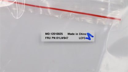 Lenovo 01LW947 LABEL Jinn FRU SYSTEM label, Black