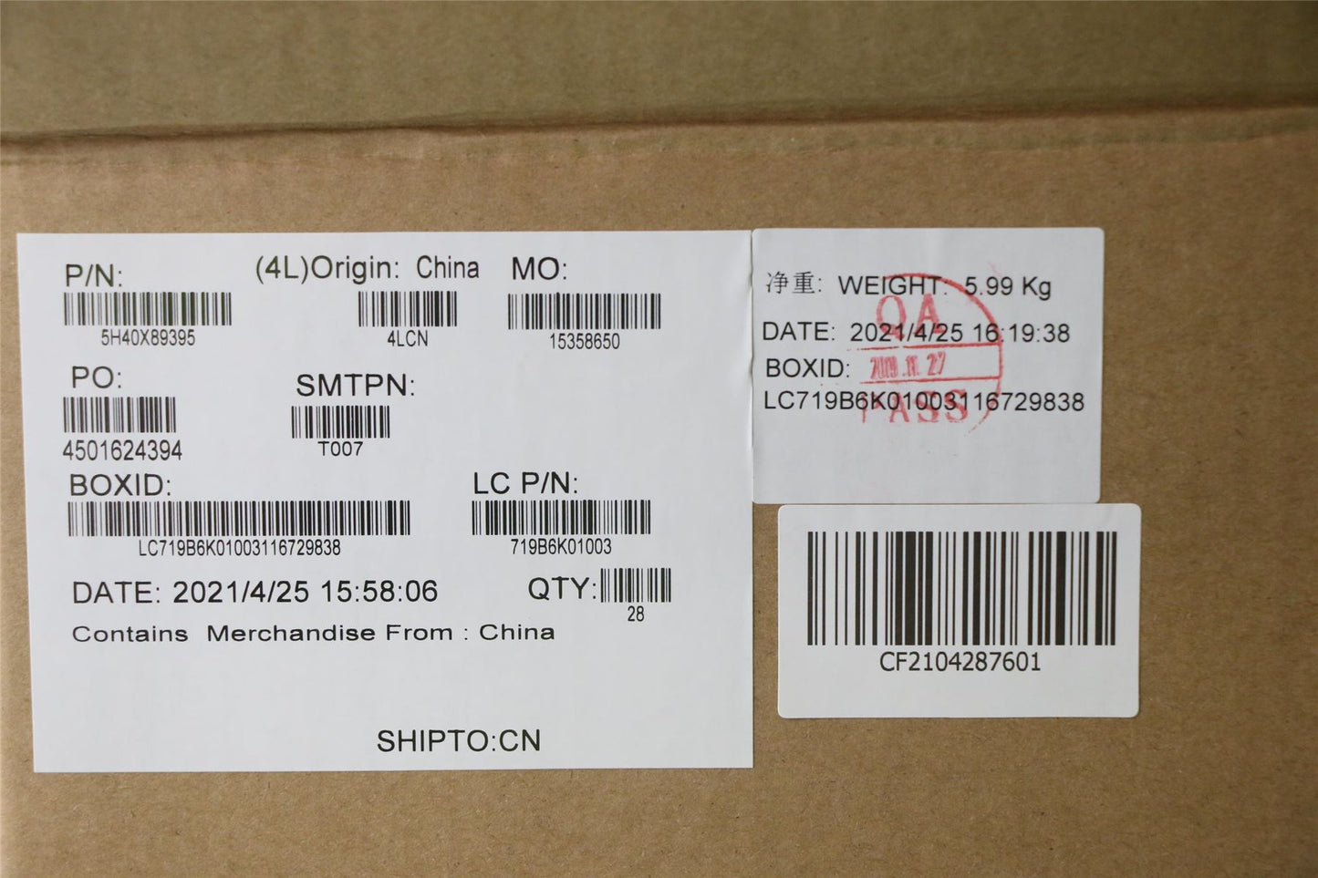 Lenovo ThorP P-1 UMA THM ASSY AVC 5H40X89395