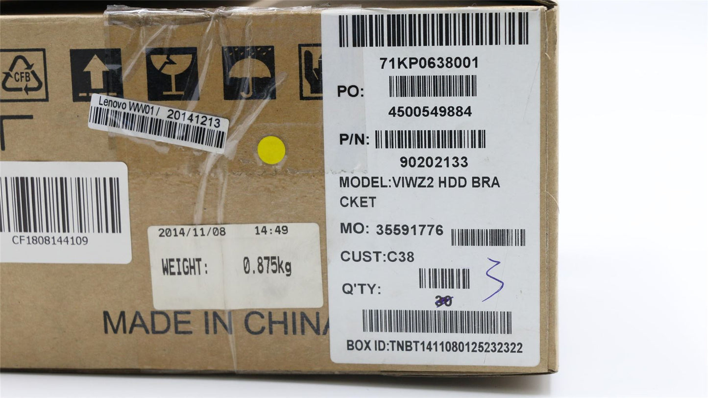 Lenovo IdeaPad Z500 Z500 Touch HDD Hard Drive Bracket 90202133