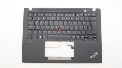 Lenovo ThinkPad T14s 3 Keyboard Palmrest Top Cover Norwegian Black 5M11H25978