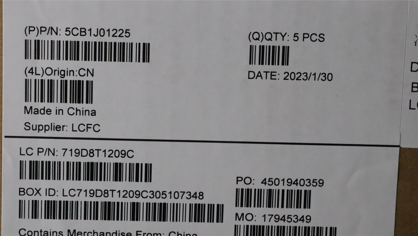 Lenovo Upper Case ASM_PORL82SFFP_SG_NB_ML 5CB1J01225
