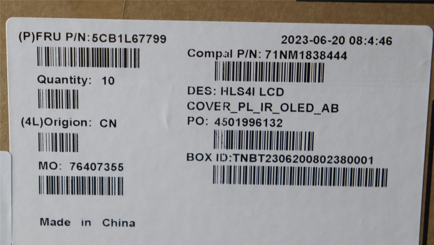Lenovo Slim 5 14IRL8 LCD Cover Rear Back Housing Blue 5CB1L67799