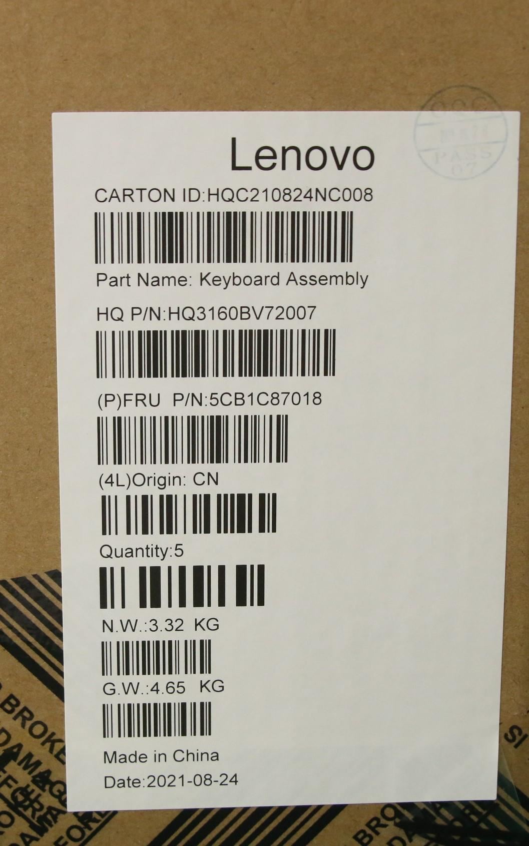 Lenovo IdeaPad 5 16IHU6 Palmrest Cover Touchpad Keyboard Bulgarian 5CB1C87018