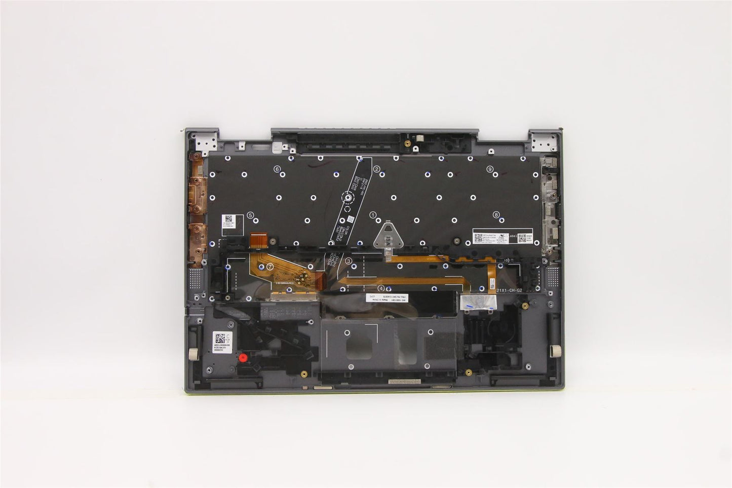 Lenovo IdeaPad C340 14API Palmrest Cover Touchpad Keyboard US Silver 5CB0S17508