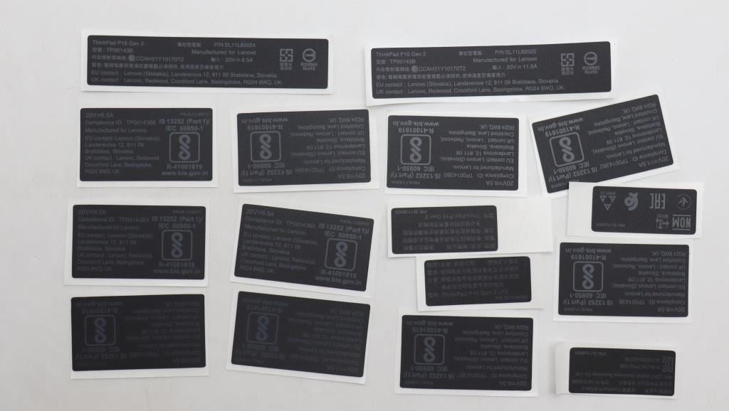 Lenovo LABEL FRU Label Kits 5L11H70984