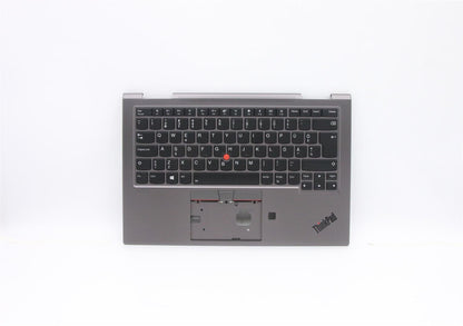 Lenovo Yoga X1 4th Gen Keyboard Palmrest Top Cover Estonian Grey 5M10V24846