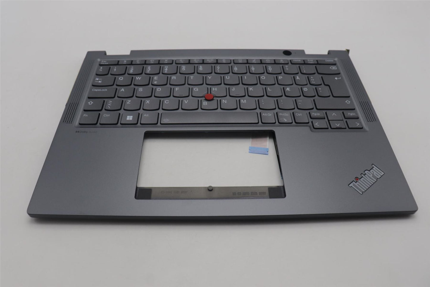 Lenovo ThinkPad X13 Gen 4 Keyboard Palmrest Top Cover Danish Grey 5M11L64318