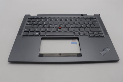 Lenovo ThinkPad X13 Gen 4 Keyboard Palmrest Top Cover Danish Grey 5M11L64318