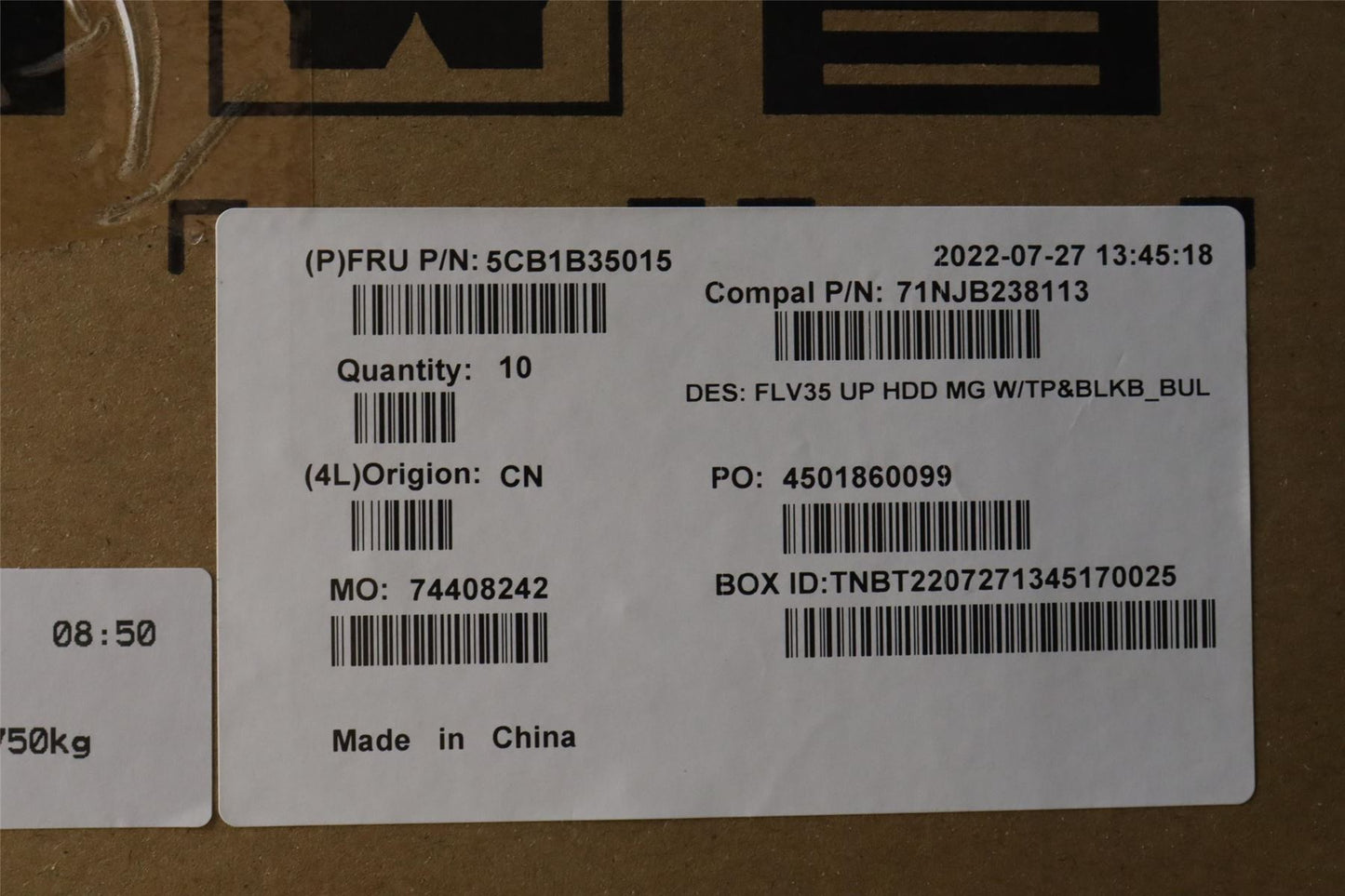 Lenovo UpperCaseASM_BUL C20VE HD MGBL 5CB1B35015