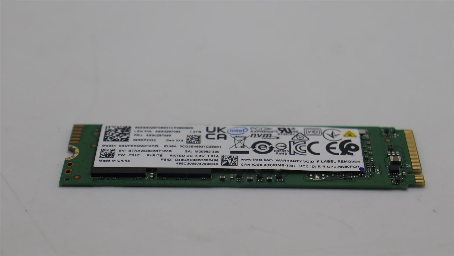 Lenovo IdeaPad 3 17ABA7 3 15ABA7 Solid State Drive SSD 1024 PCIE3X4 5SS0Z97085