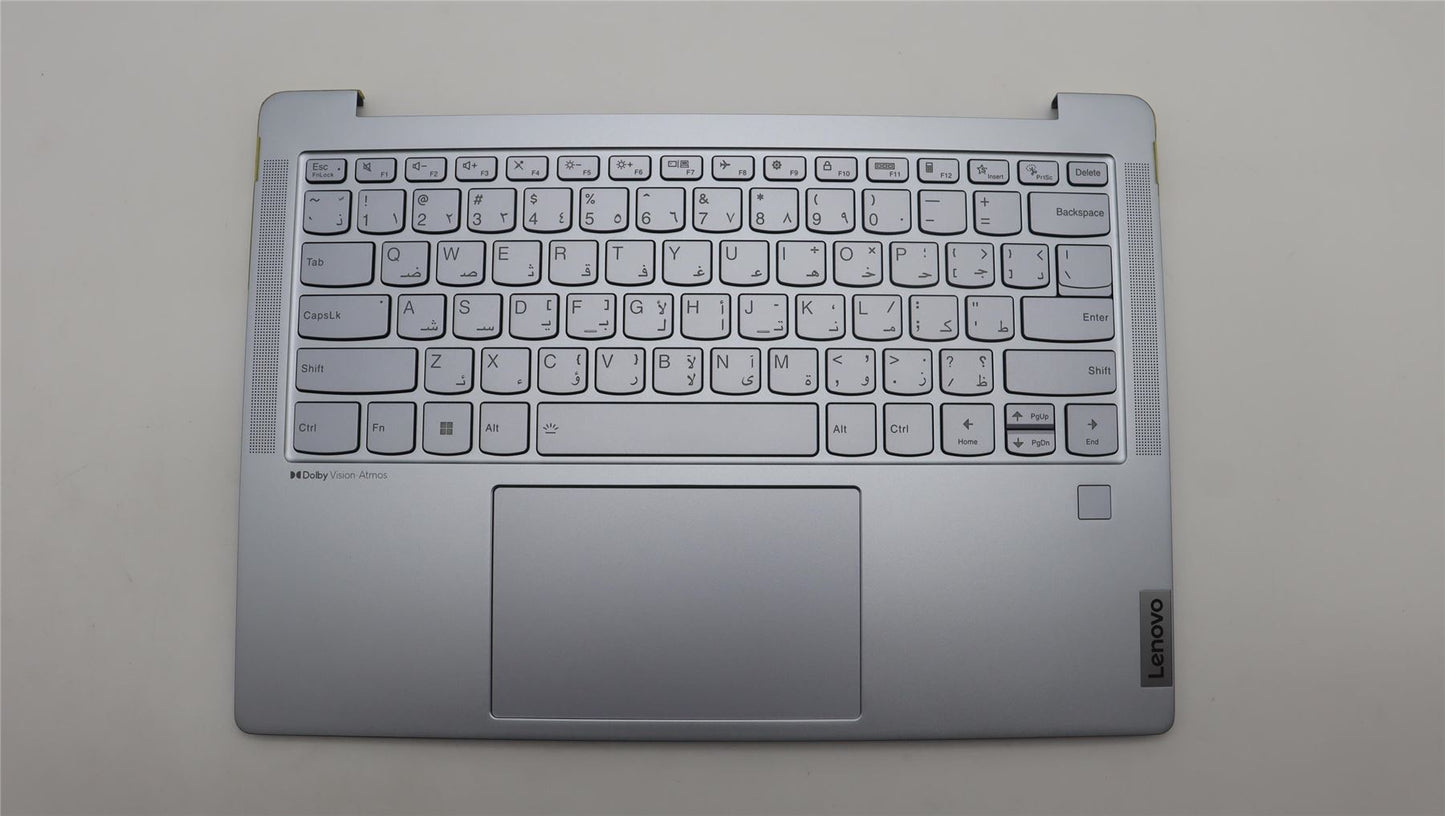 Lenovo Yoga 6 14IRH8 Palmrest Cover Touchpad Keyboard Arabic 5CB1L88148