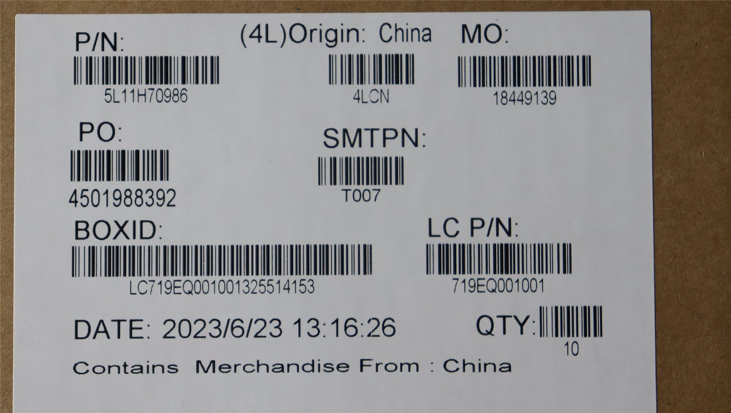 Lenovo LABEL FRU LABEL KITS ASM Oak1.0 5L11H70986