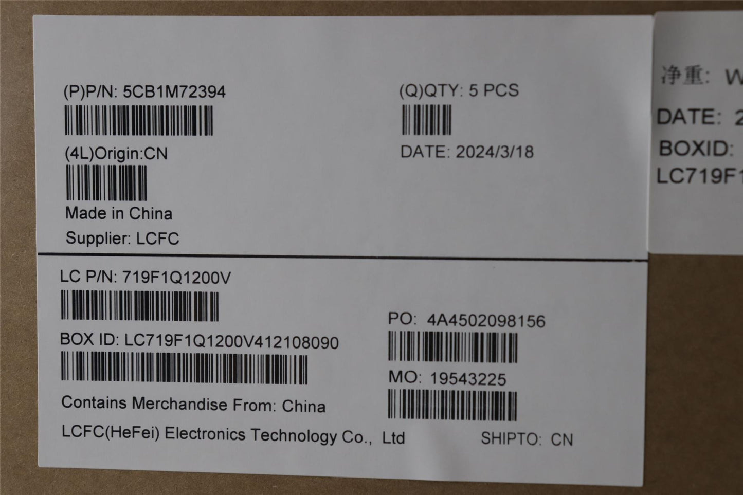 Lenovo Upper Case ASM_SPA L 83G0W/SCW 5CB1M72394