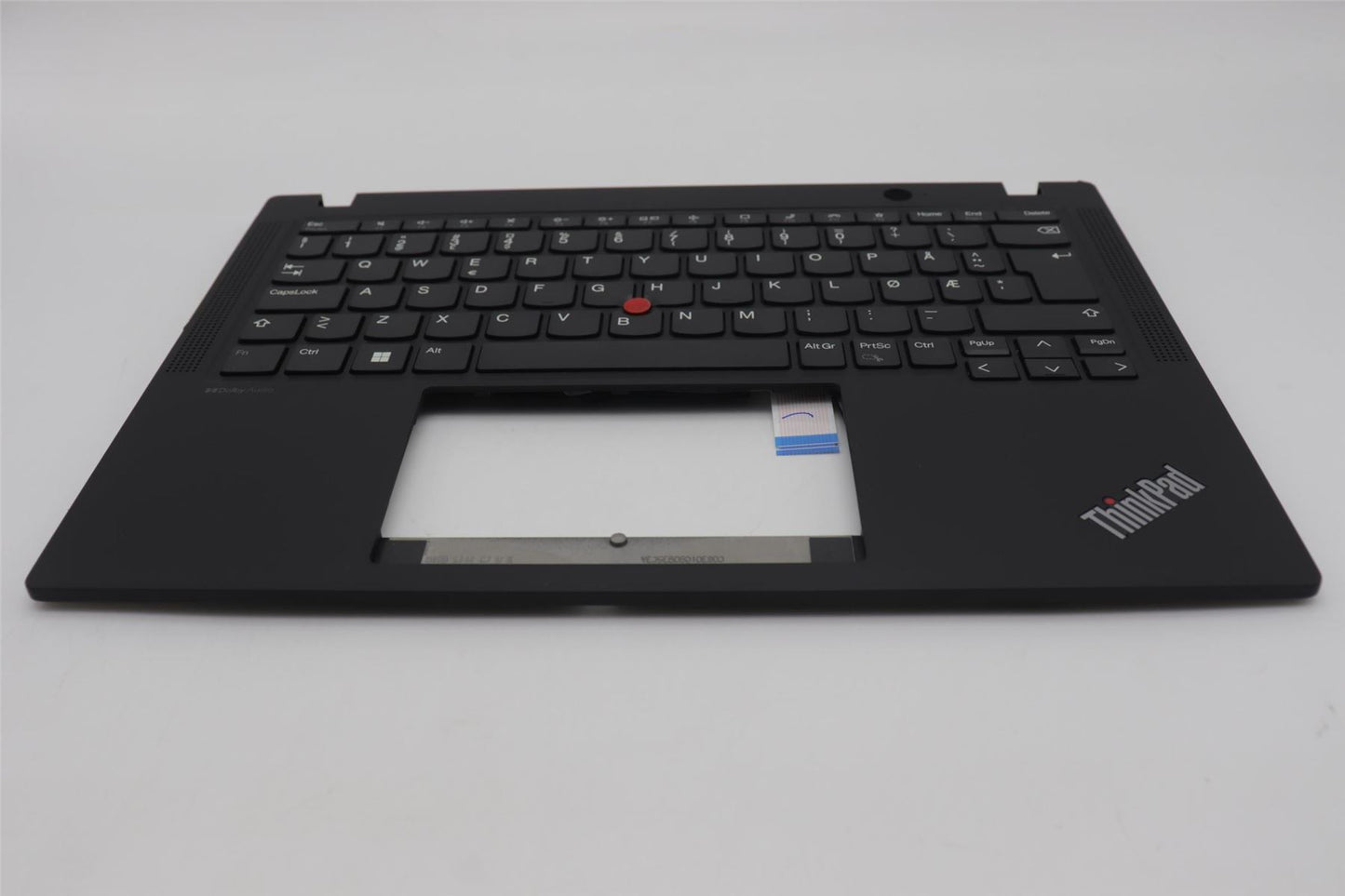 Lenovo ThinkPad X13 Gen 4 Keyboard Palmrest Top Cover Norwegian Black 5M11L85770