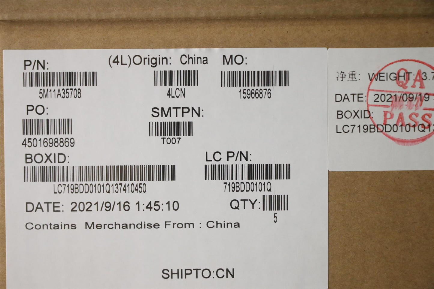 Lenovo ThinkPad E15 2 Keyboard Palmrest Top Cover UK Black 5M11A35708