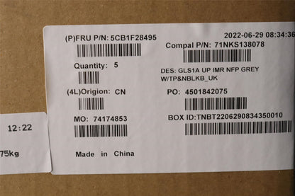 Lenovo UpperCaseASM_UKE C82R0 NFP CG 5CB1F28495
