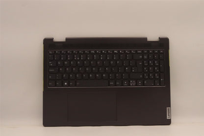 Lenovo Yoga 7 16IAH7 Palmrest Cover Touchpad Keyboard UK Storm Grey 5CB1J04017