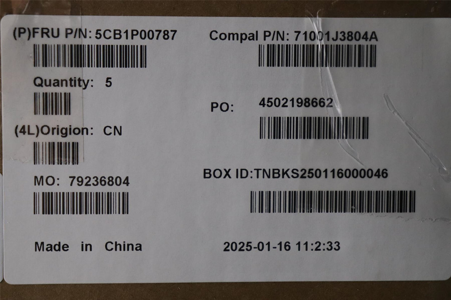 Lenovo UpperCase UKR C 83G1 VT NFP BL 5CB1P00787