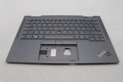Lenovo ThinkPad X1 8th Gen Keyboard Palmrest Top Cover Belgian Grey 5M11H62369