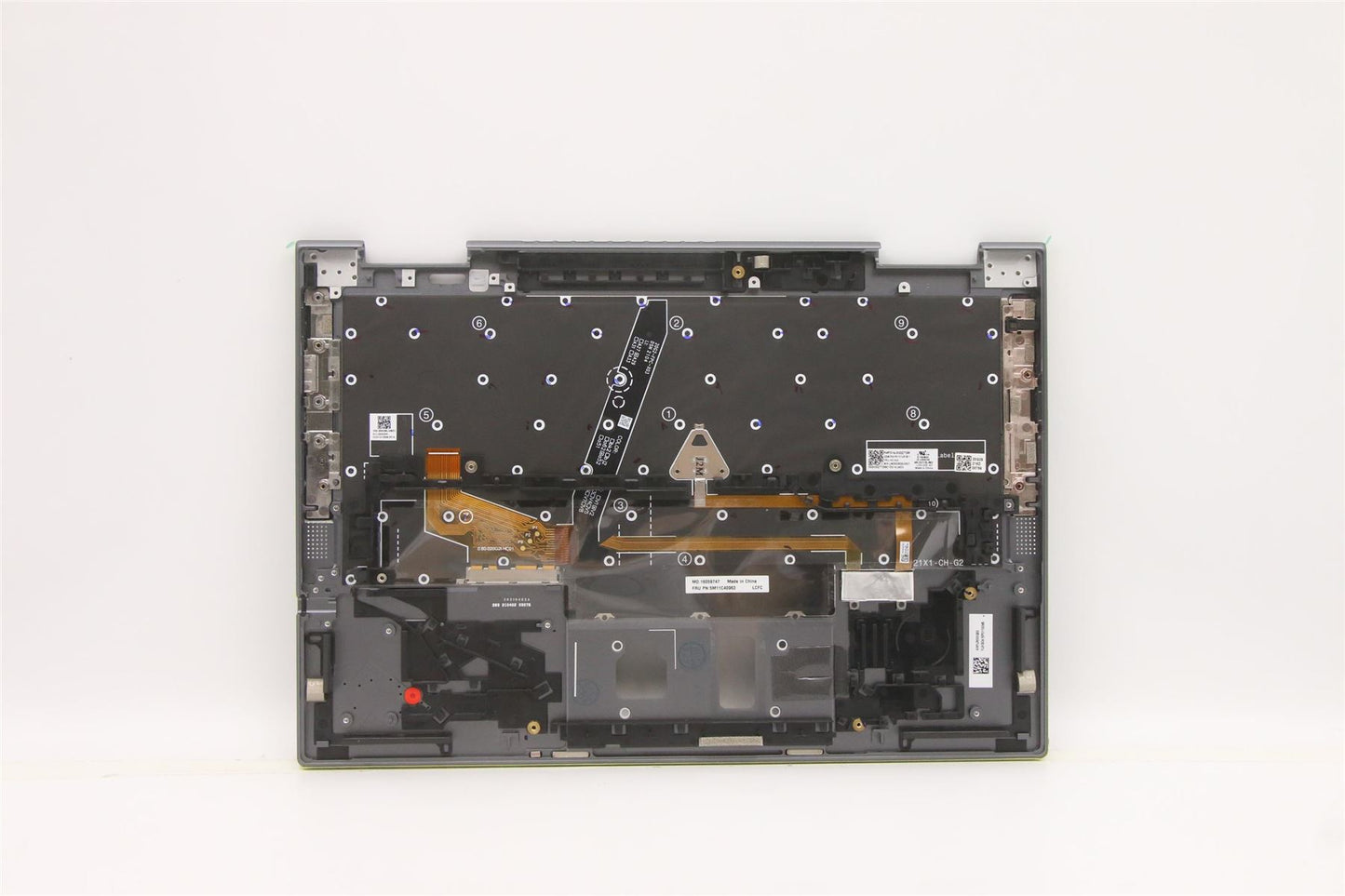 Lenovo Yoga X1 6th Palmrest Touchpad Cover Keyboard German Grey 5M11C40963