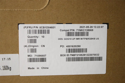 Lenovo Gaming 3-15ACH6 3-15IHU6 Keyboard Palmrest Top Cover US Black 5CB1D04601