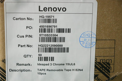 Lenovo 5T10S33304 TAPE Removable Tape H 82N4 10pcs