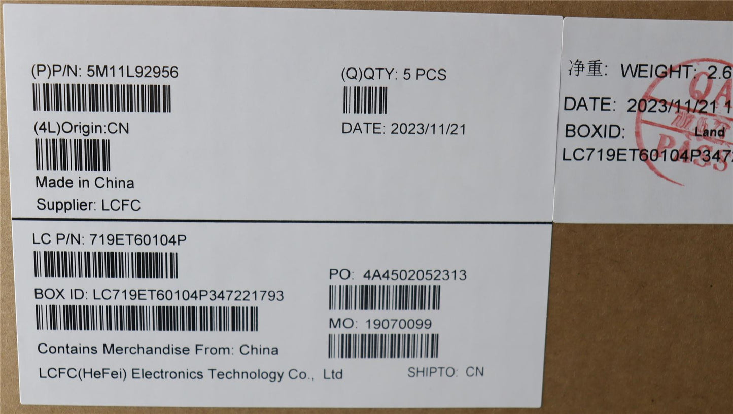 Lenovo ThinkPad T14s Gen 4 Keyboard Palmrest Top Cover Arabic Black 5M11L92956