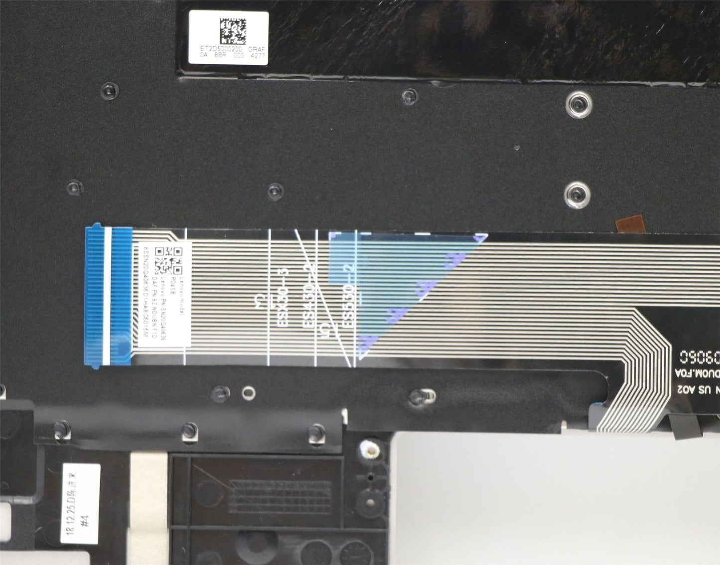 Lenovo IdeaPad S530-13IWL Keyboard Palmrest Top Cover Grey Backlit 5CB0S16088