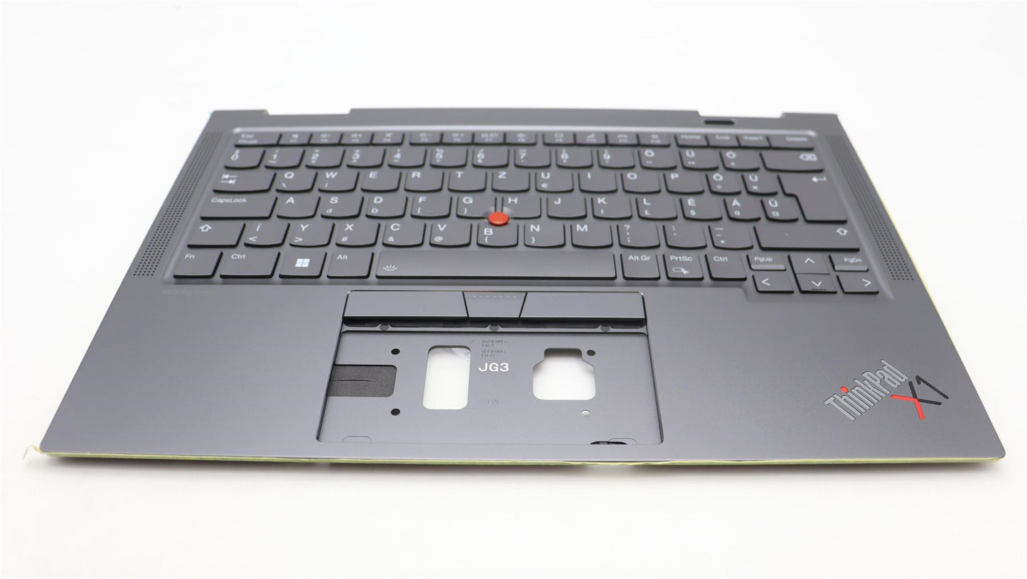 Lenovo ThinkPad X1 8th Gen Keyboard Palmrest Top Cover Hungarian Grey 5M11H62278