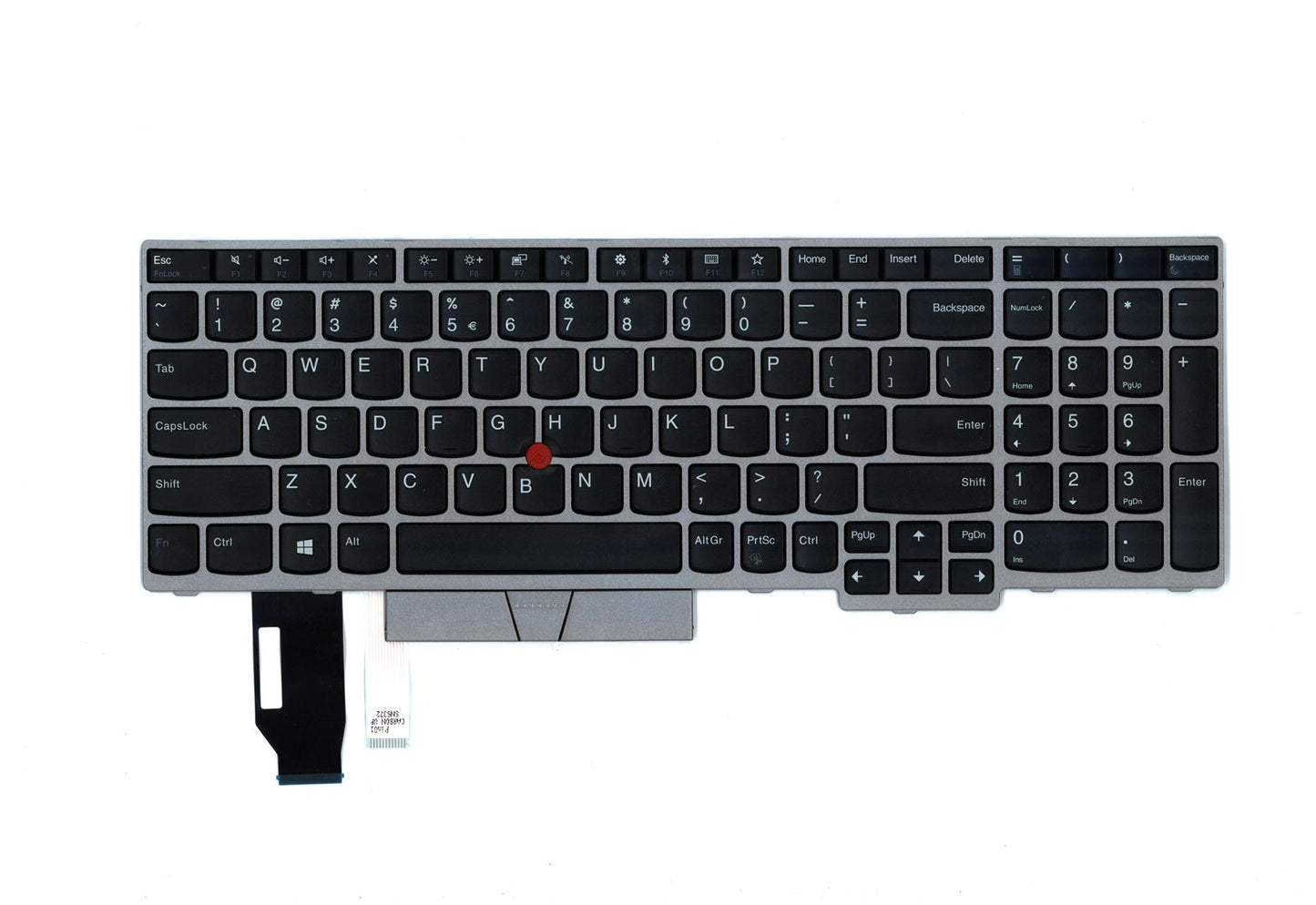 Lenovo ThinkPad E580 E590 Clavier US International Argent 01YN729