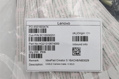 Lenovo Camera Cable H 82L5 5C10S30251