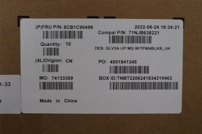 Lenovo Upper Case ASM_UKE C 21A2 MGNBL 5CB1C90496