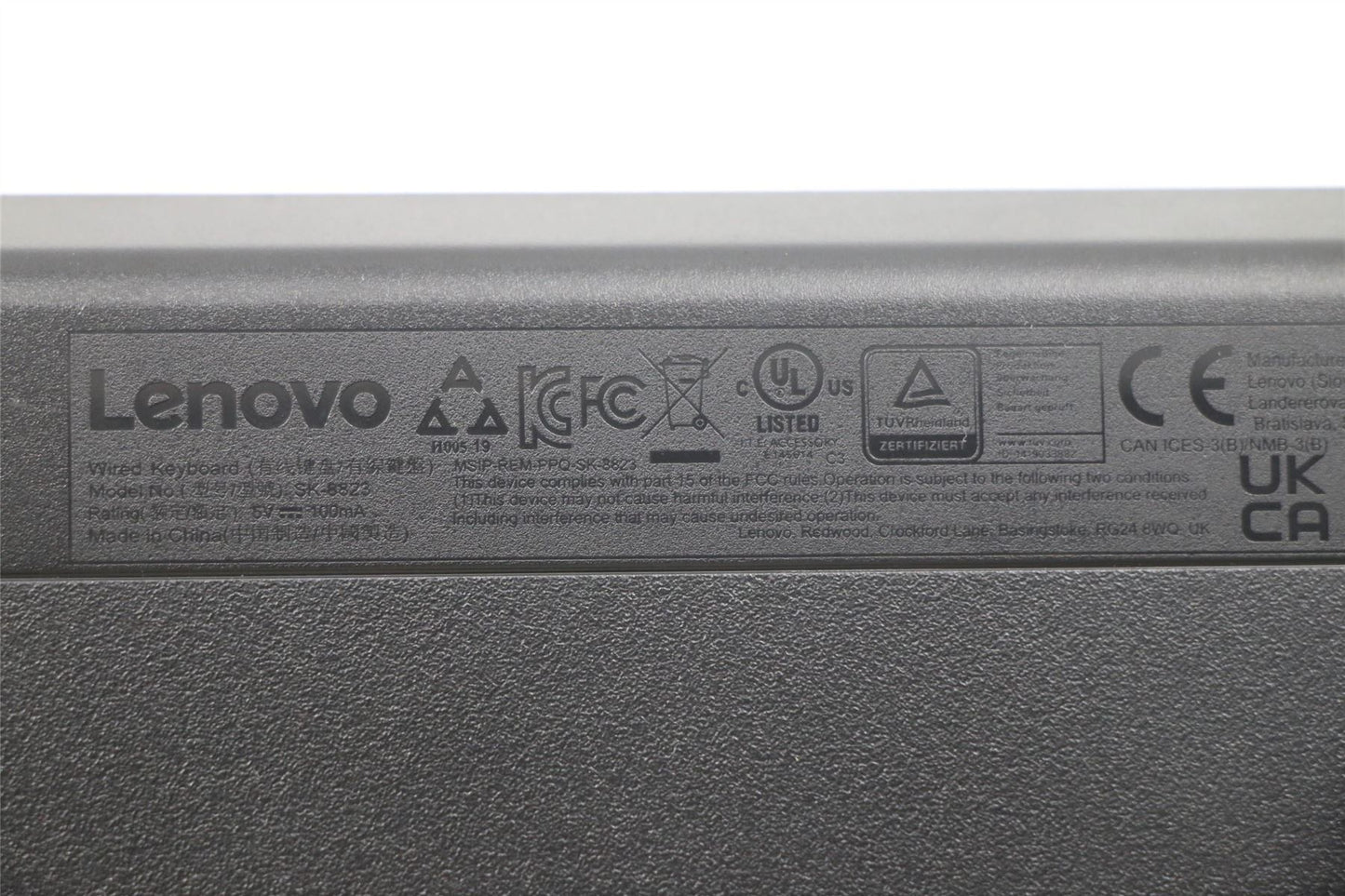 Lenovo Legion Y920T-34IKZ Y720T-34IKH Y520T-25IKL USB Wired Keyboard UK 00XH587