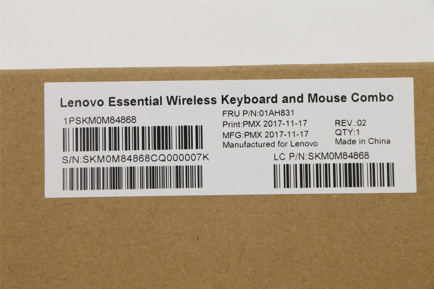 Lenovo Primax RFBU71 2.4G BK TC 01AH831