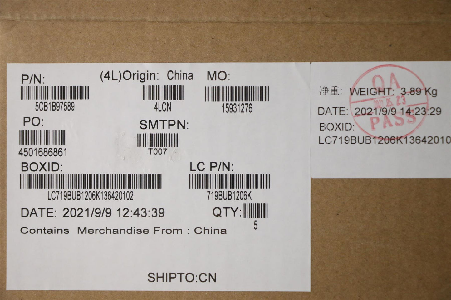 Lenovo Upper Case ASM_ITA L82H9 NFPA/GUMA 5CB1B97589