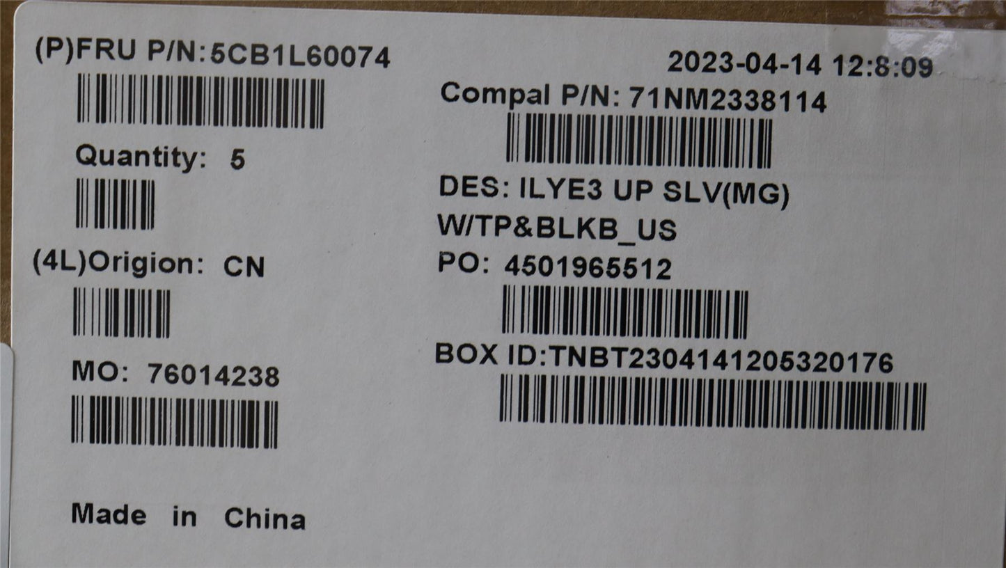 Lenovo Legion 5 16APH8 5 16IRH8 Palmrest Cover Touchpad Keyboard US 5CB1L60074