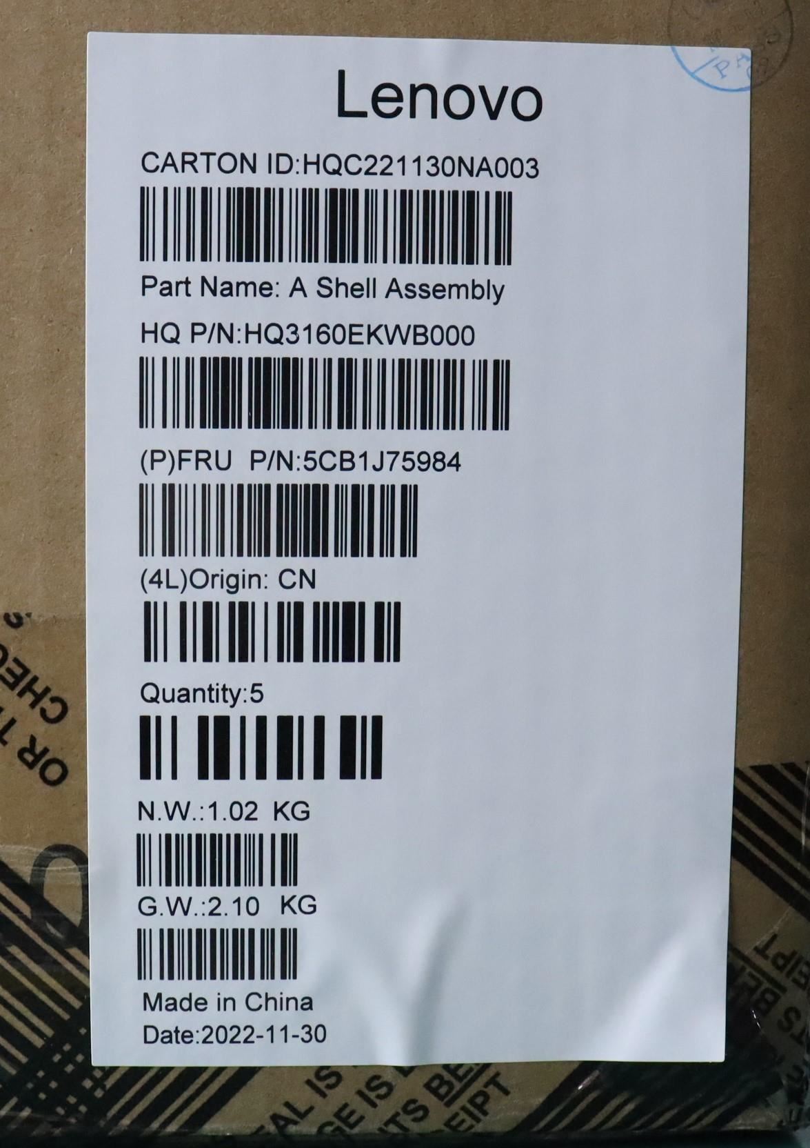 Lenovo Yoga 6 14IAP8 6 14IRP8 6 14APU8 LCD Cover Rear Back Housing 5CB1J75984