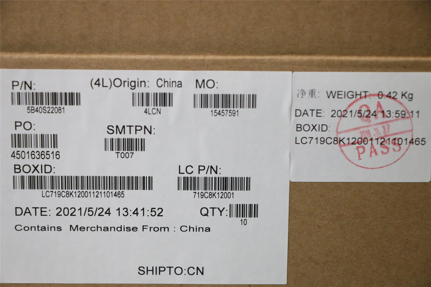 Lenovo Bracket L 82JD SSD Plate Cu R 5B40S22081