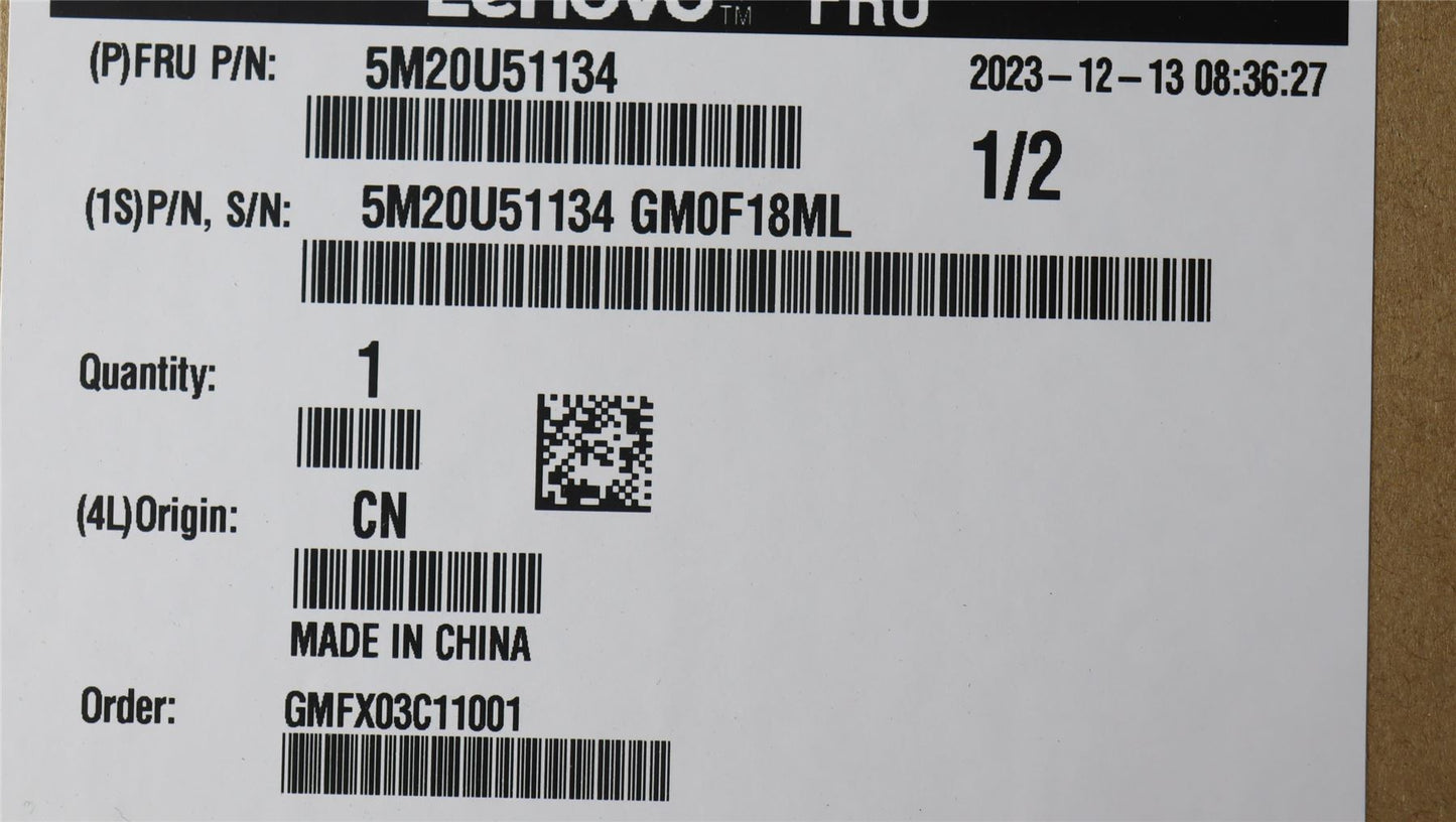 Lenovo MECHANICAL HK Oliver RIO,VGA 5M20U51134