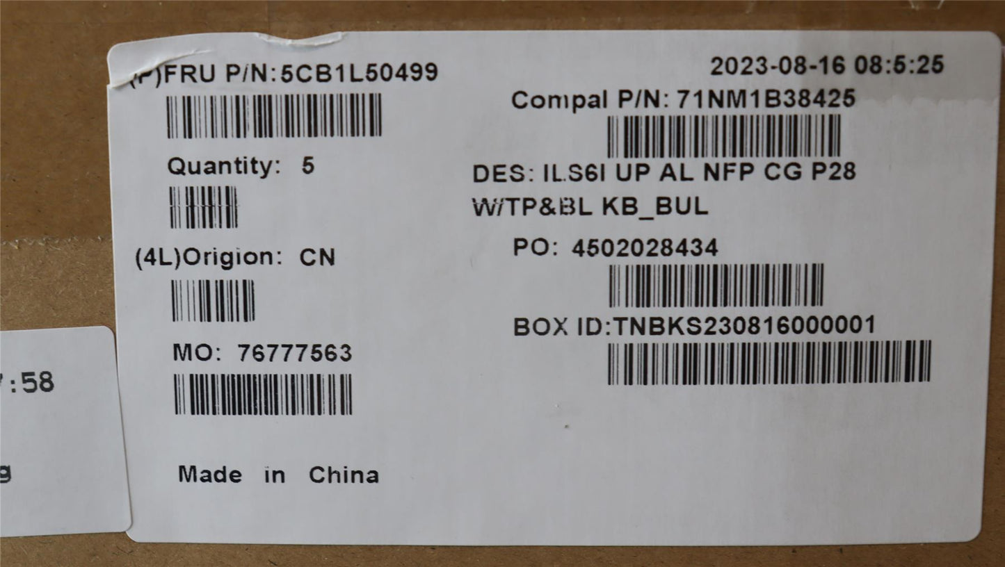 Lenovo IdeaPad 5 16IRL8 5 16IAH8 Palmrest Cover Touchpad Keyboard 5CB1L50499