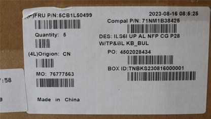 Lenovo IdeaPad 5 16IRL8 5 16IAH8 Palmrest Cover Touchpad Keyboard 5CB1L50499