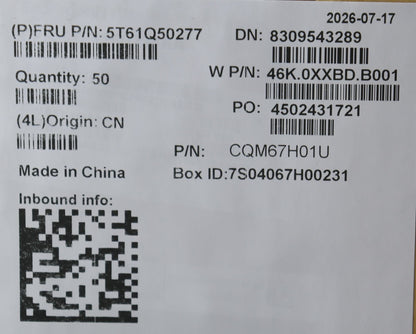 Lenovo CS21_CP,MLR,BK,NFC,SRX,EL Touchpad NFC Board 5T61Q50277