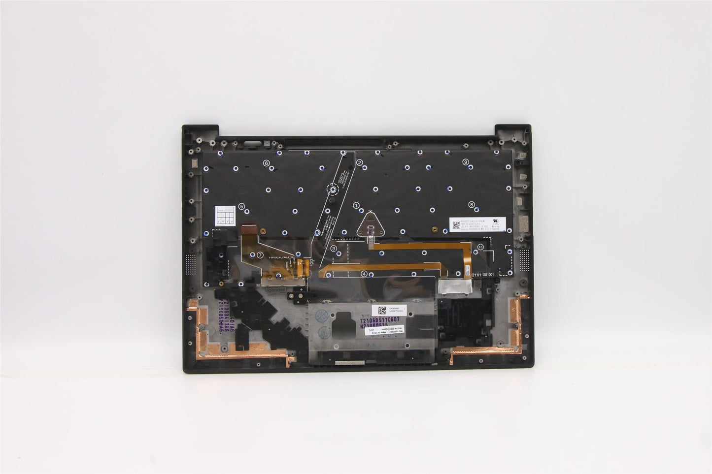 Lenovo IdeaPad 9 14ITL5 Palmrest Cover Touchpad Keyboard German Silver 5CB0Z69747