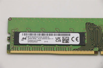 Lenovo MEMORY ECC UDIMM,32GB,DDR4,3200,Micron 5M30V06847