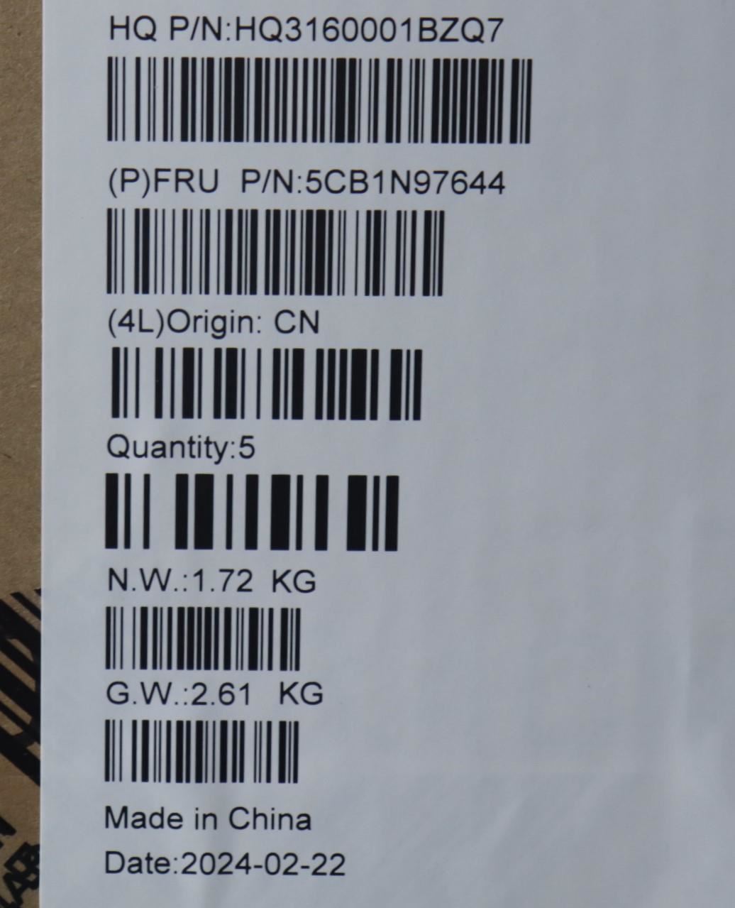 Lenovo UpperCaseASM HUN H83DJ NFP SG 5CB1N97644