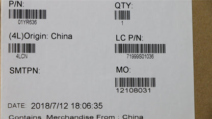 Lenovo Carbon X1 6th Keyboard Palmrest Top Cover UK Black 01YR636