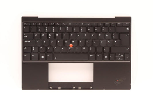 Lenovo ThinkPad Z13 Gen 1 Keyboard Palmrest Top Cover Norwegian Black 5M11H95052